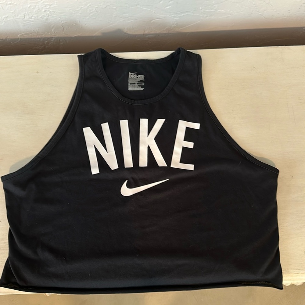 Nike dri fit black crop top. Size medium.